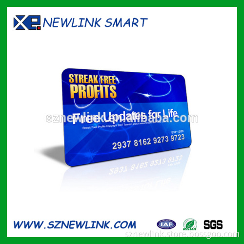 Hot sale barcode plastic PVC salon membership card